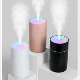 Experience Refreshing Atmosphere: 1200mAh Wireless Rechargeable Air Humidifier with Gradient-Colored LED Lights