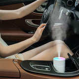 Experience Refreshing Atmosphere: 1200mAh Wireless Rechargeable Air Humidifier with Gradient-Colored LED Lights