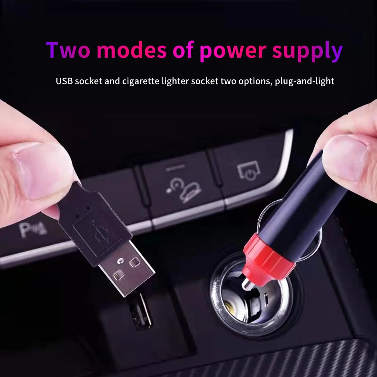 Illuminate Your Ride: LED Car Ambient Strip Light Fiber Kit with App Remote Control