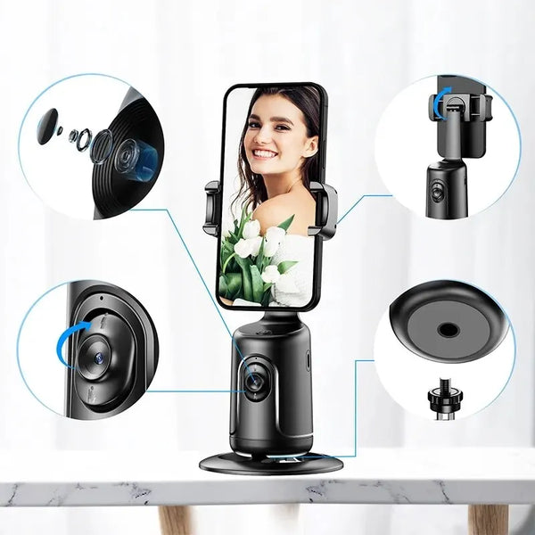 360° Auto-Face Tracking Tripod: Capture Every Angle with Precision