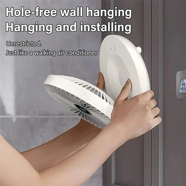 BreezeLite USB Charging Table Fan - Portable, Quiet, and Powerful