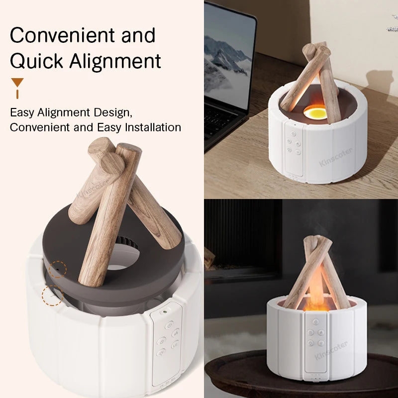 Embrace Tranquility: Introducing the KINSCOTER Simulated Flame Aroma Diffuser
