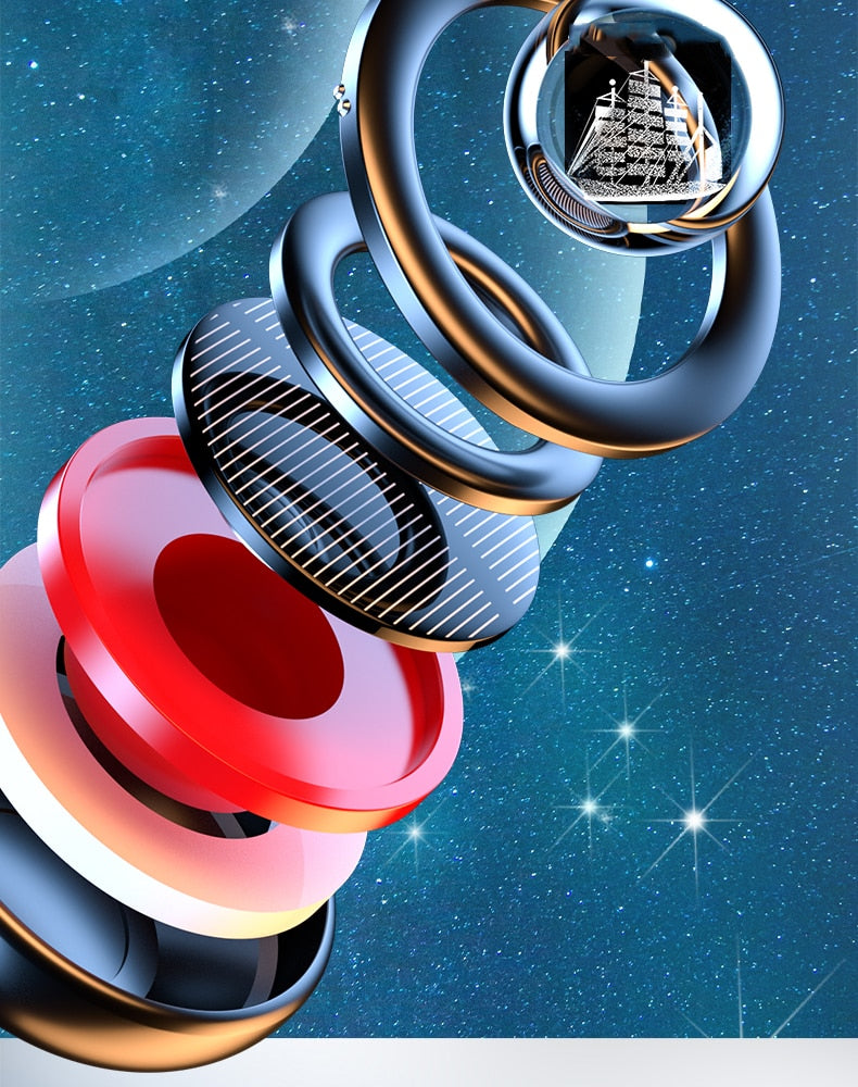 Car Air Freshener Solar Rotating Perfume Diffuser
