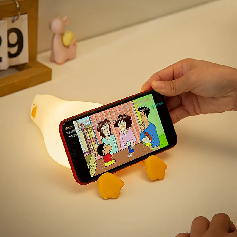 Illuminate Your Nights with the Quack-tastic Duck Rechargeable LED Night Light!