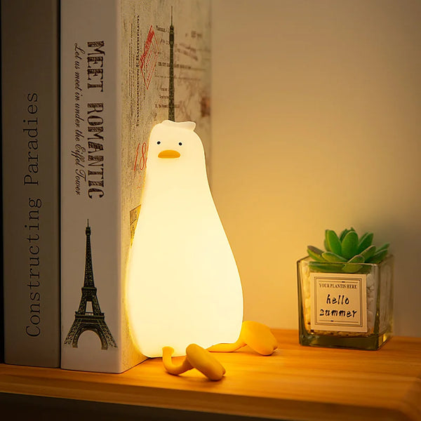 Illuminate Your Nights with the Quack-tastic Duck Rechargeable LED Night Light!