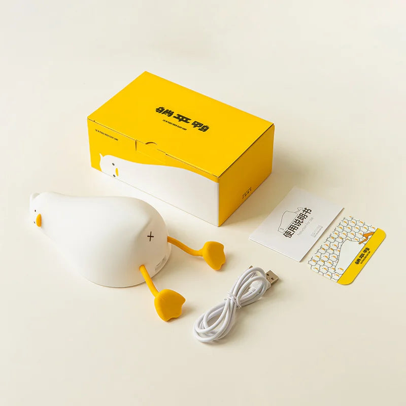 Illuminate Your Nights with the Quack-tastic Duck Rechargeable LED Night Light!