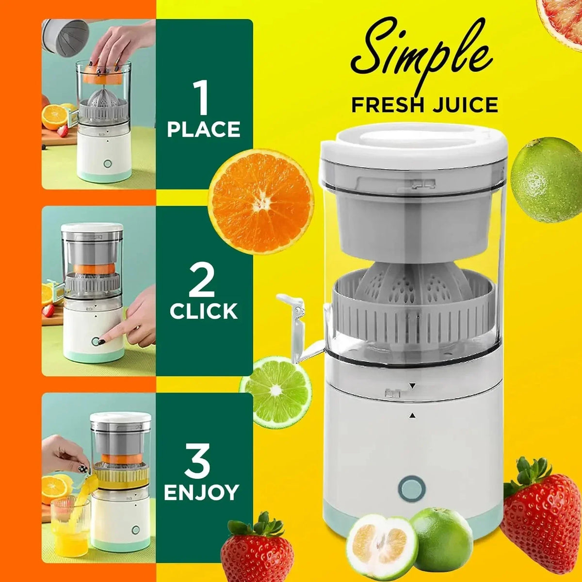 Portable Electric Juicer: Fresh Juice Anytime, Anywhere