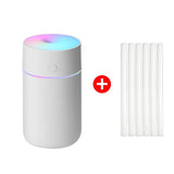 Experience Refreshing Atmosphere: 1200mAh Wireless Rechargeable Air Humidifier with Gradient-Colored LED Lights