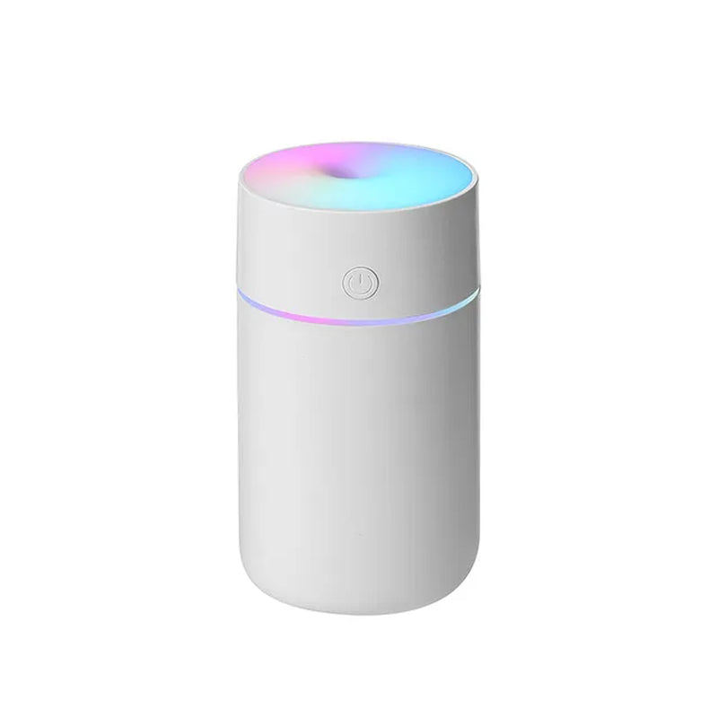 Experience Refreshing Atmosphere: 1200mAh Wireless Rechargeable Air Humidifier with Gradient-Colored LED Lights