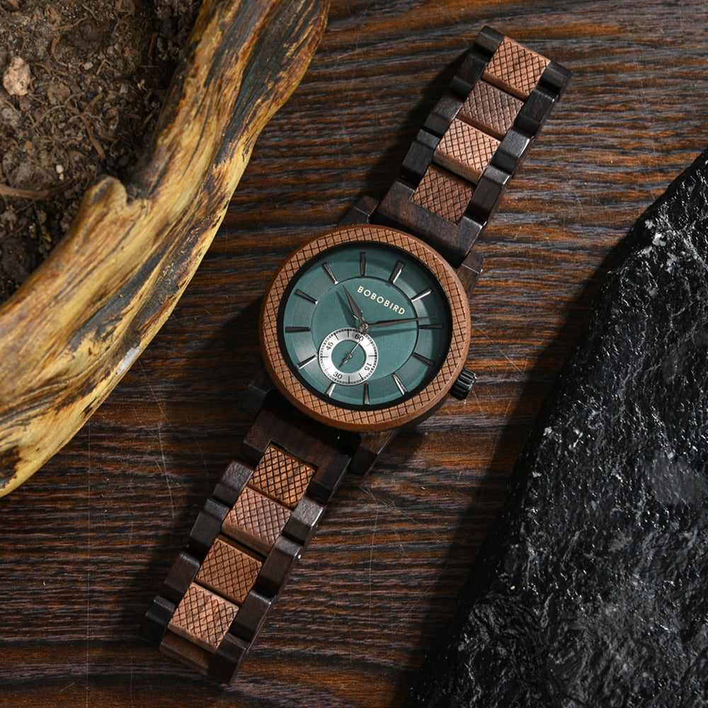 Engraved Wood Watch